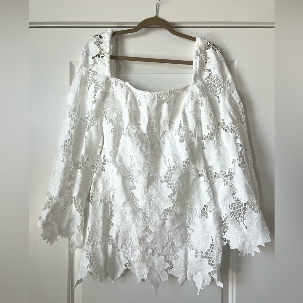 Mini White Lace Dress